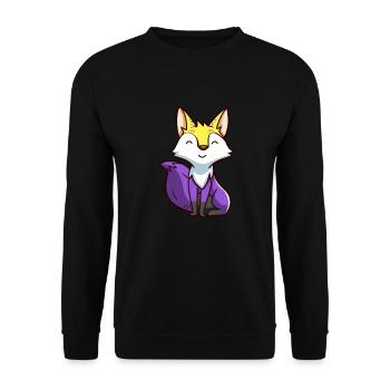 Fox Foxes Fox Forest Animal Forest Animal Gift - Unisex Sweatshirt - black - Front - Alina (178cm) & Michal (187cm)