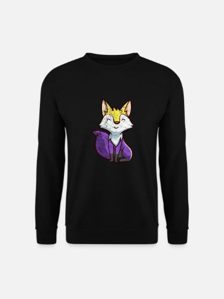 Fox - Unisex Sweatshirt - black