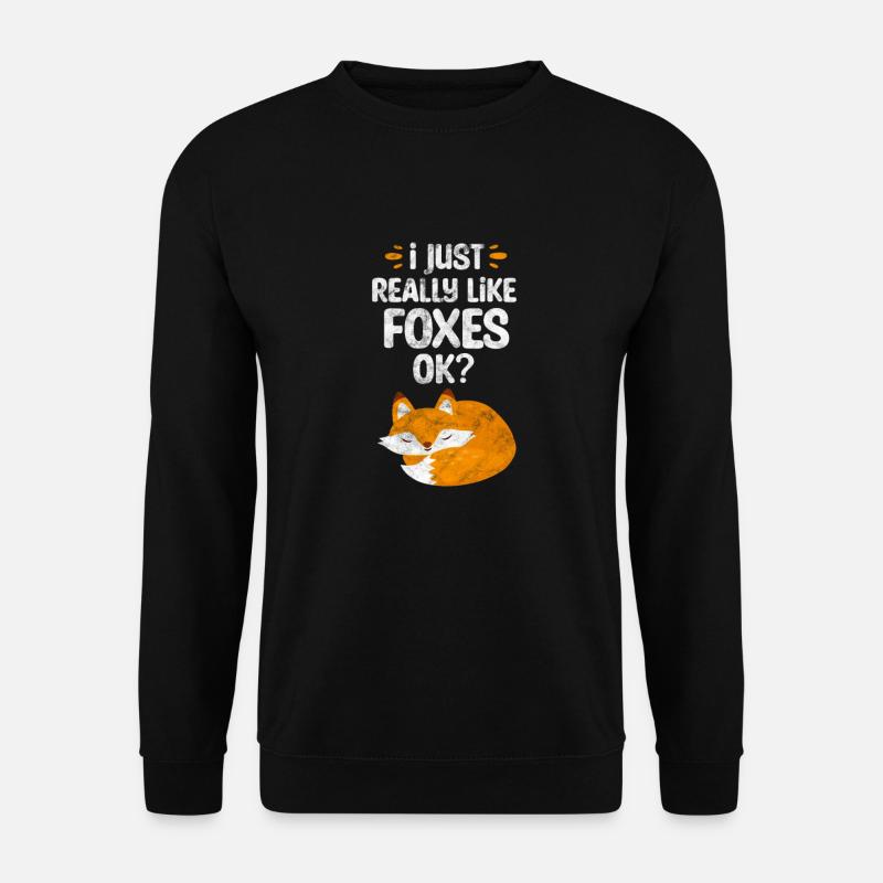 Fox - Unisex Sweatshirt - black