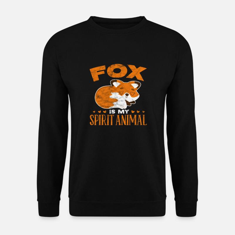Fox - Unisex Sweatshirt - black