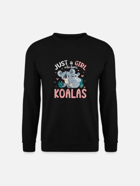 Koala Mädchen - Unisex Pullover - Schwarz