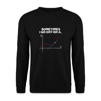 Mathématiques - Sweat-shirt Unisexe - noir - Devant - Alina (178cm) & Michal (187cm)