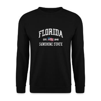 Floride Usa Miami America Cadeau de voyage de vacances - Sweat-shirt Unisexe - noir - Devant - Alina (178cm) & Michal (187cm)