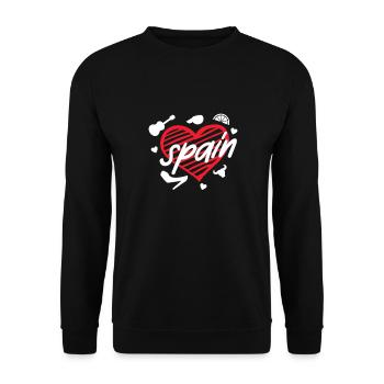 Espagne - Sweat-shirt Unisexe - noir - Devant - Alina (178cm) & Michal (187cm)