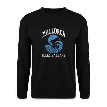 Spain Spanish Mallorca Spanish Holiday Gift - Unisex Sweatshirt - black - Front - Alina (178cm) & Michal (187cm)