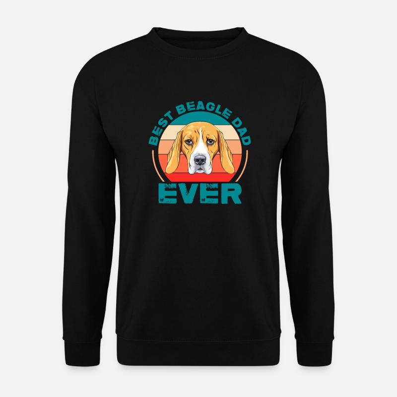 Beagle Vater Hund Hundeliebhaber Hunde Geschenk - Unisex Pullover - Schwarz