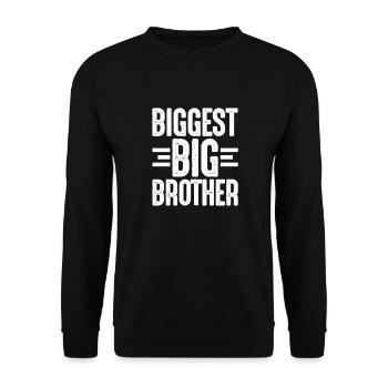 Big Brother Frère Sœur Cadeau - Sweat-shirt Unisexe - noir - Devant - Alina (178cm) & Michal (187cm)