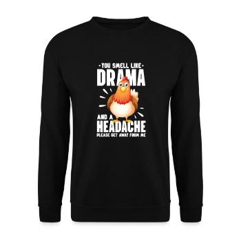 Chicken Farm Poultry Rooster Chickens Gift - Unisex Sweatshirt - black - Front - Alina (178cm) & Michal (187cm)