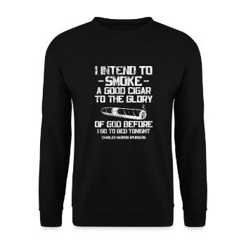 Zigarre - Unisex Pullover - Schwarz - Vorne - Alina (178cm) & Michal (187cm)