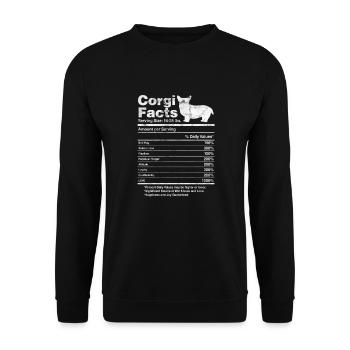 Welsh Corgi Dog Dog Dog Race Cadeau - Sweat-shirt Unisexe - noir - Devant - Alina (178cm) & Michal (187cm)