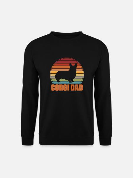 Corgi Vater - Unisex Pullover - Schwarz