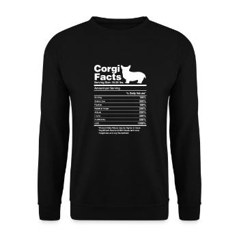 Corgi - Unisex Pullover - Schwarz - Vorne - Alina (178cm) & Michal (187cm)
