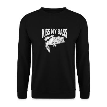 Angler - Unisex Sweatshirt - black - Front - Alina (178cm) & Michal (187cm)
