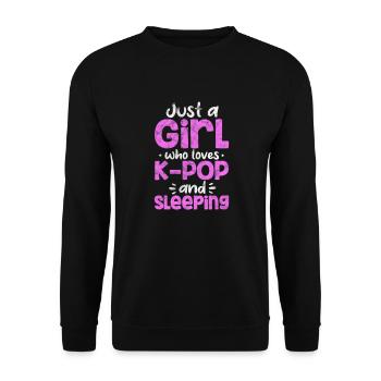 K-Pop Musique Coréenne Pop Corée Kpop Cadeau - Sweat-shirt Unisexe - noir - Devant - Alina (178cm) & Michal (187cm)