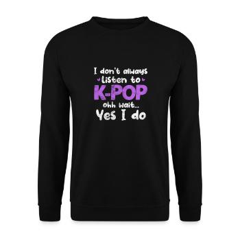 K-Pop Musique Coréenne Pop Corée Kpop Cadeau - Sweat-shirt Unisexe - noir - Devant - Alina (178cm) & Michal (187cm)