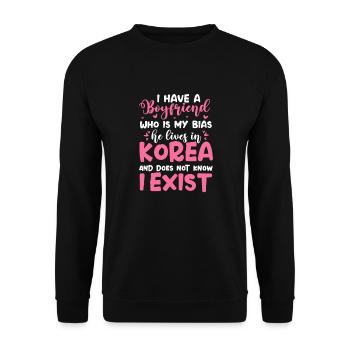 K-Pop - Unisex Pullover - Schwarz - Vorne - Alina (178cm) & Michal (187cm)