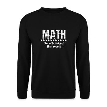 Mathematics - Unisex Sweatshirt - black - Front - Alina (178cm) & Michal (187cm)