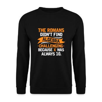 Mathematics - Unisex Sweatshirt - black - Front - Alina (178cm) & Michal (187cm)