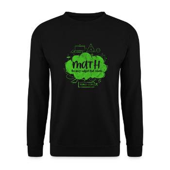 Mathematics - Unisex Sweatshirt - black - Front - Alina (178cm) & Michal (187cm)