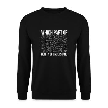 Mathematics - Unisex Sweatshirt - black - Front - Alina (178cm) & Michal (187cm)