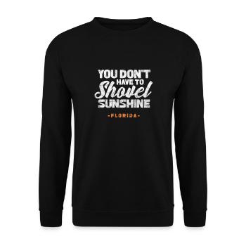 Floride Usa Miami America Cadeau de voyage de vacances - Sweat-shirt Unisexe - noir - Devant - Alina (178cm) & Michal (187cm)