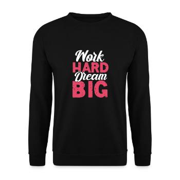 Motivation - Unisex Sweatshirt - black - Front - Alina (178cm) & Michal (187cm)