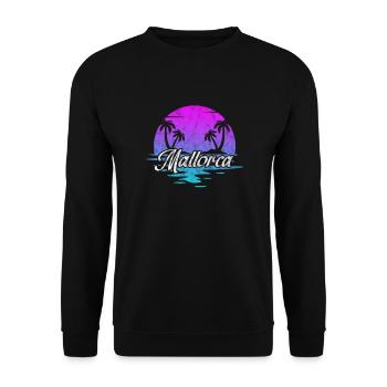 Spain Spanish Mallorca Spanish Holiday Gift - Unisex Sweatshirt - black - Front - Alina (178cm) & Michal (187cm)