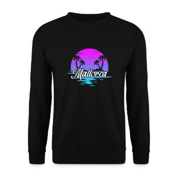 Majorca - Unisex Sweatshirt - black - Front - Alina (178cm) & Michal (187cm)