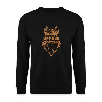Wikinger Viking Vikings Odin Walhalla Geschenk - Unisex Pullover - Schwarz - Vorne - Alina (178cm) & Michal (187cm)