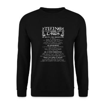 Viking - Unisex Sweatshirt - black - Front - Alina (178cm) & Michal (187cm)