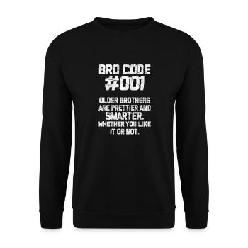 Brother - Unisex Sweatshirt - black - Front - Alina (178cm) & Michal (187cm)
