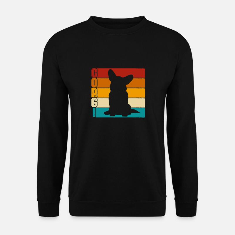 Corgi - Unisex Pullover - Schwarz