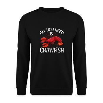 Crawfish Crawfish Seafood Crab Gift - Unisex Sweatshirt - black - Front - Alina (178cm) & Michal (187cm)