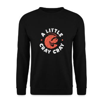 Languste Langusten Meeresfrüchte Krebs Geschenk - Unisex Pullover - Schwarz - Vorne - Alina (178cm) & Michal (187cm)