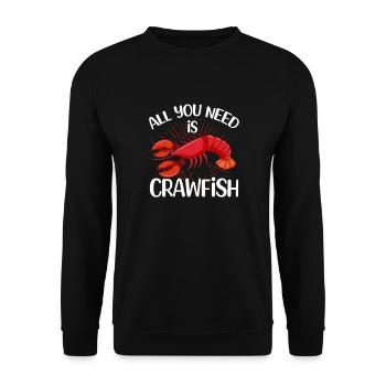 Crayfish - Unisex Sweatshirt - black - Front - Alina (178cm) & Michal (187cm)