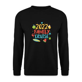 Kreuzfahrt 2022 Familie - Unisex Pullover - Schwarz - Vorne - Alina (178cm) & Michal (187cm)
