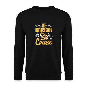 Kreuzfahrt Hochzeit - Unisex Pullover - Schwarz - Vorne - Alina (178cm) & Michal (187cm)