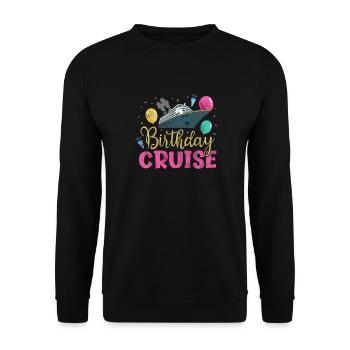 Cadeau de croisière d’anniversaire de navire de croisière - Sweat-shirt Unisexe - noir - Devant - Alina (178cm) & Michal (187cm)