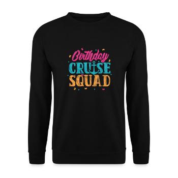Cadeau de croisière d’anniversaire de navire de croisière - Sweat-shirt Unisexe - noir - Devant - Alina (178cm) & Michal (187cm)