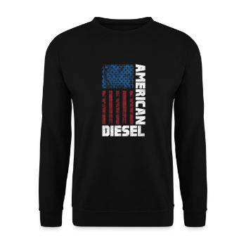 Diesel America - Unisex Sweatshirt - black - Front - Alina (178cm) & Michal (187cm)