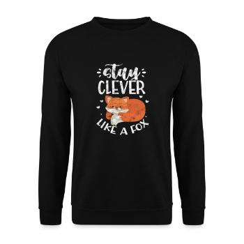 Faire: - Sweat-shirt Unisexe - noir - Devant - Alina (178cm) & Michal (187cm)