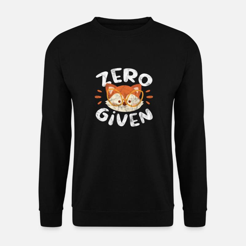 Fuchs - Unisex Pullover - Schwarz