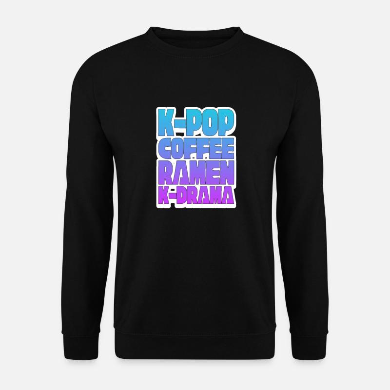 K-Pop Coffee Ramen - Unisex Sweatshirt - black