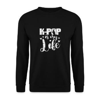K-Pop Musique Coréenne Pop Corée Kpop Cadeau - Sweat-shirt Unisexe - noir - Devant - Alina (178cm) & Michal (187cm)