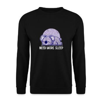 Koala - Sweat-shirt Unisexe - noir - Devant - Alina (178cm) & Michal (187cm)