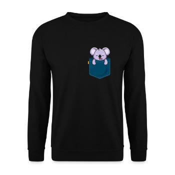 Koala Koala Bear Australie Bear Gift - Sweat-shirt Unisexe - noir - Devant - Alina (178cm) & Michal (187cm)