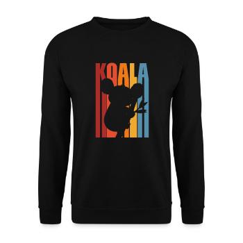 Koala Koala Bear Australie Bear Gift - Sweat-shirt Unisexe - noir - Devant - Alina (178cm) & Michal (187cm)