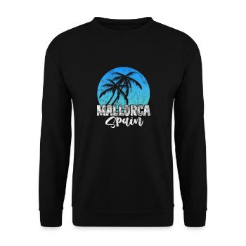 Spain Spanish Mallorca Spanish Holiday Gift - Unisex Sweatshirt - black - Front - Alina (178cm) & Michal (187cm)