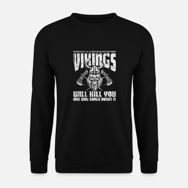 Wikinger - Unisex Pullover - Schwarz