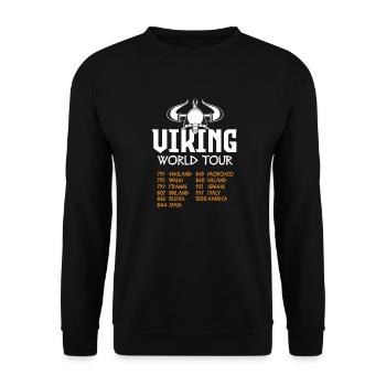 Wikinger Viking Vikings Odin Walhalla Geschenk - Unisex Pullover - Schwarz - Vorne - Alina (178cm) & Michal (187cm)